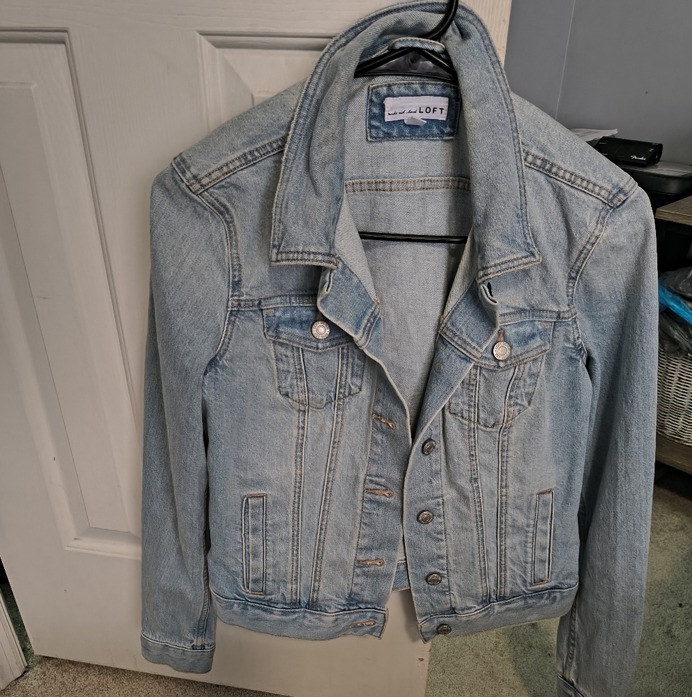LOFT Light Blue Jean Jacket